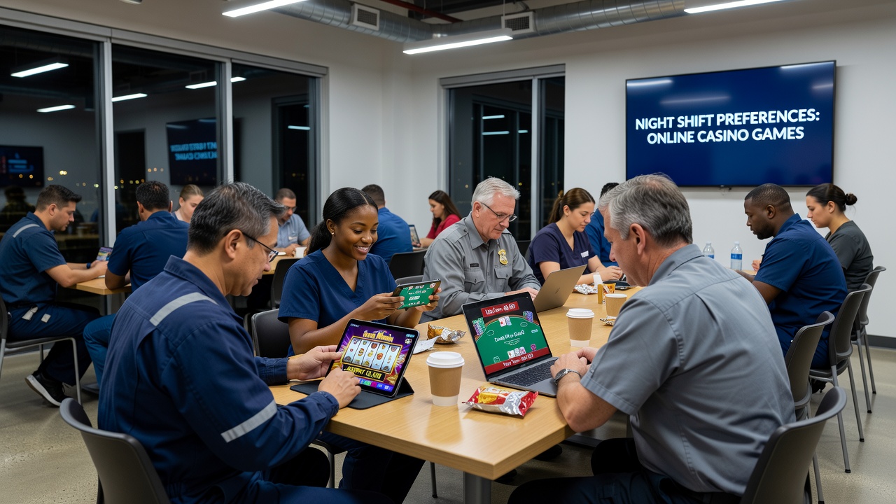 Analysis of preferred online casino games among night shift employees