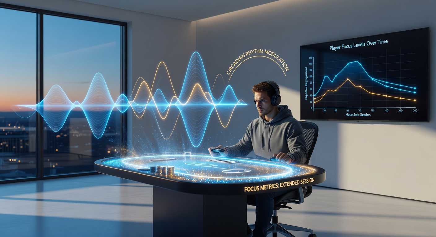 Online poker player at a desk during nighttime hours with visible screen glare and fatigue indicators